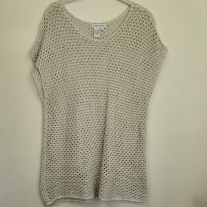 Nomadic Traders Woven Crochet Sleeveless Shirt Size Medium